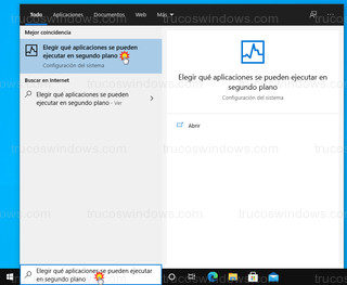 Windows 10 - Elegir qué aplicaciones se pueden ejecutar en segundo plano