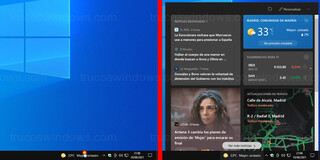 Windows 10 - Widget Noticias e intereses