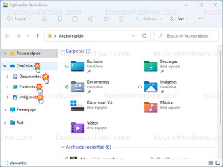 Explorador de archivos - Abrir OneDrive desde el explorador de archivos