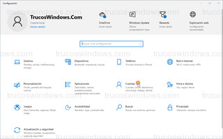 Windows 10 - Configuración de Windows > Cuentas