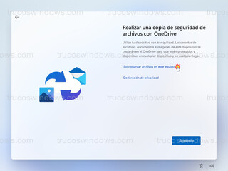 Windows 11 - Realizar una copia de seguridad de archivos con OneDrive