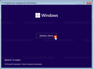 Programa de configuración de Windows 11 - Windows - Instalar Ahora
