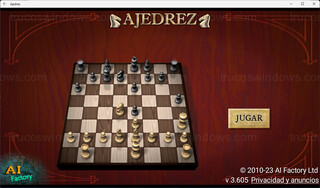 Ajedrez (Chess) - Aplicación Android ejecutandose en una ventana de Windows 11