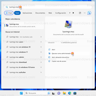 Administrador: Símbolo del sistema - lusrmgr.msc