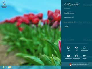 Windows 8 - Cambiar configuración de PC