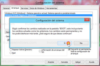 Windows 8 - Confirmar cambios