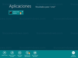 Windows 8 - Ejecutar como administrador (símbolo del sistema)