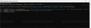 Windows PowerShell - Bloquear las conexiones del protocolo de escritorio remoto (RDP)