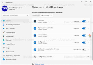 Windows 11 - Configuración específica de cada aplicación