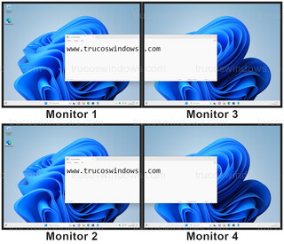 Windows 11 - Ampliar o extender 2 pantallas y a la vez duplicar esas 2 pantallas