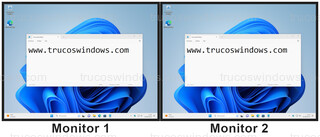 Windows 11 - Duplicar 2 pantallas