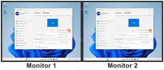 Windows 11 - Modo de pantalla > Duplicado